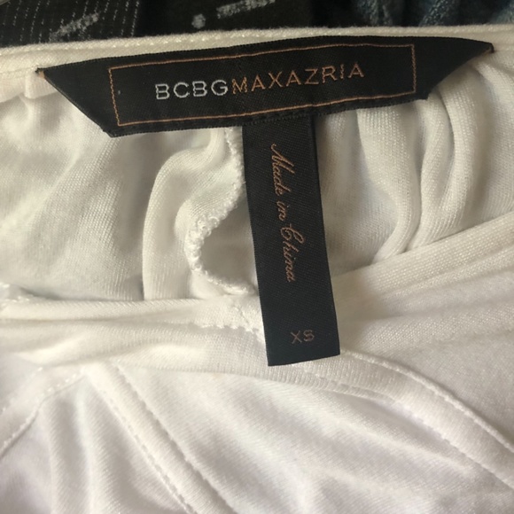 BCBGMaxAzria White Cotton Top with Stretch - Picture 8 of 10